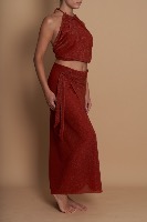 TOP- SOLAL- Terracotta lurex 